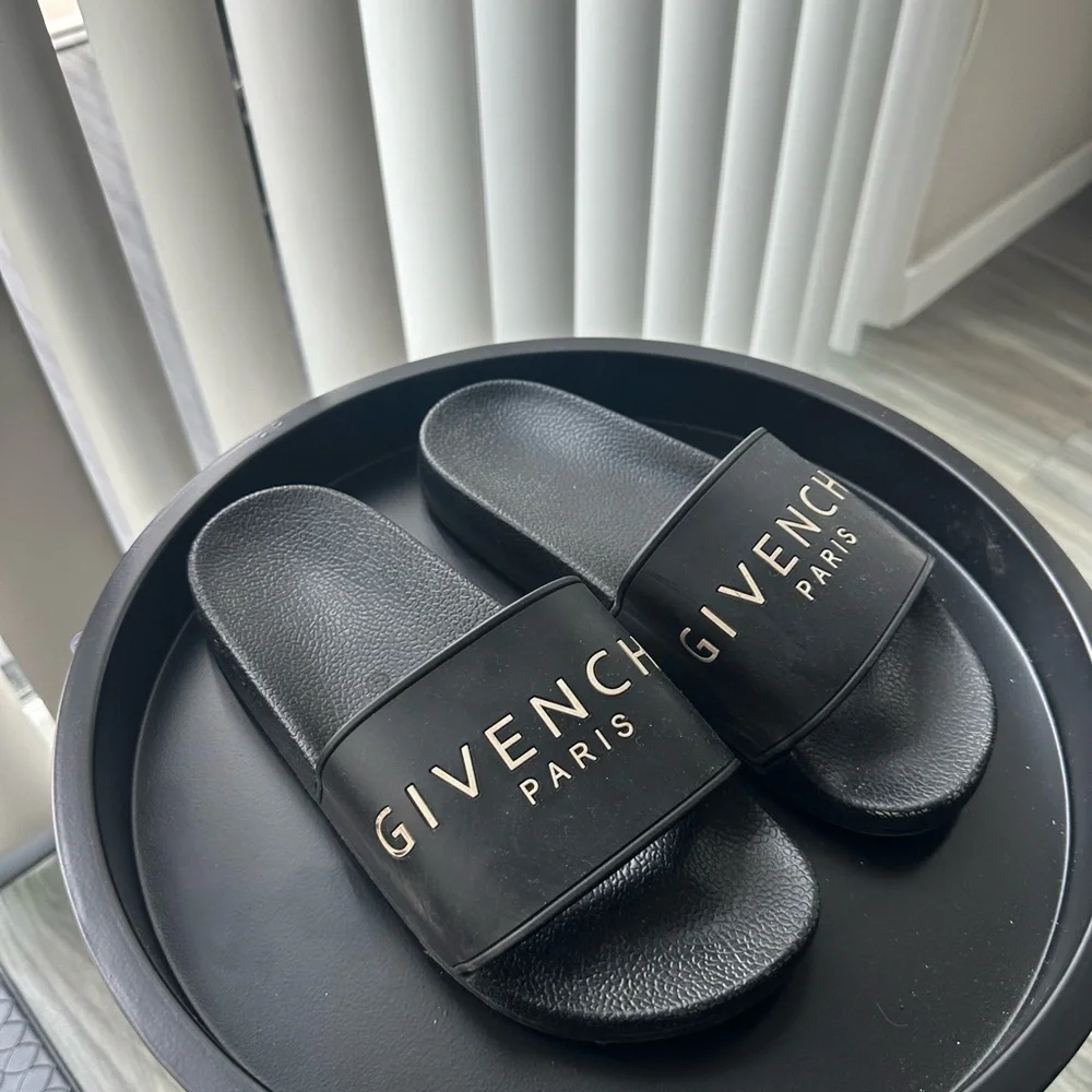 Givenchy Black Slide Sandals for women - Picture 3 of 4